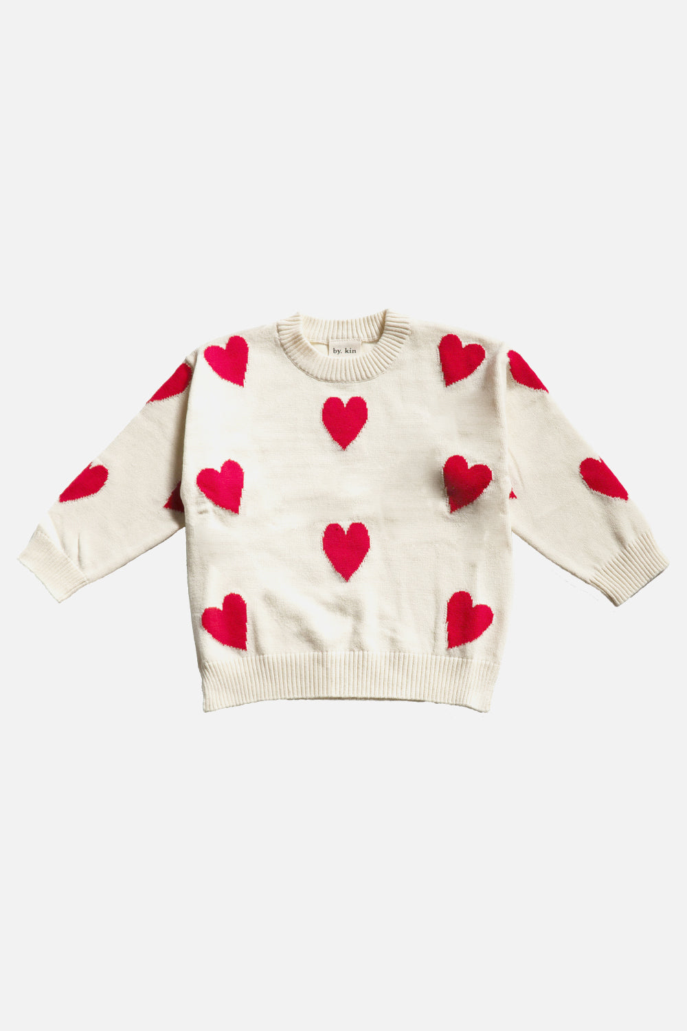 kids knit heart jumper